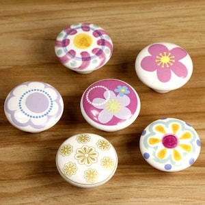 Colorful Drawer Knob Pull Handle Dresser Knob Cabinet Knobs Handles Children Room Knobs Cartoon Kid Knob Ceramic Knobs Furniture Hardware