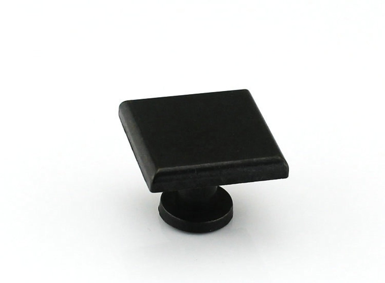 Dresser Knobs Pulls Drawer Knobs Square Metal Antique Black Etsy