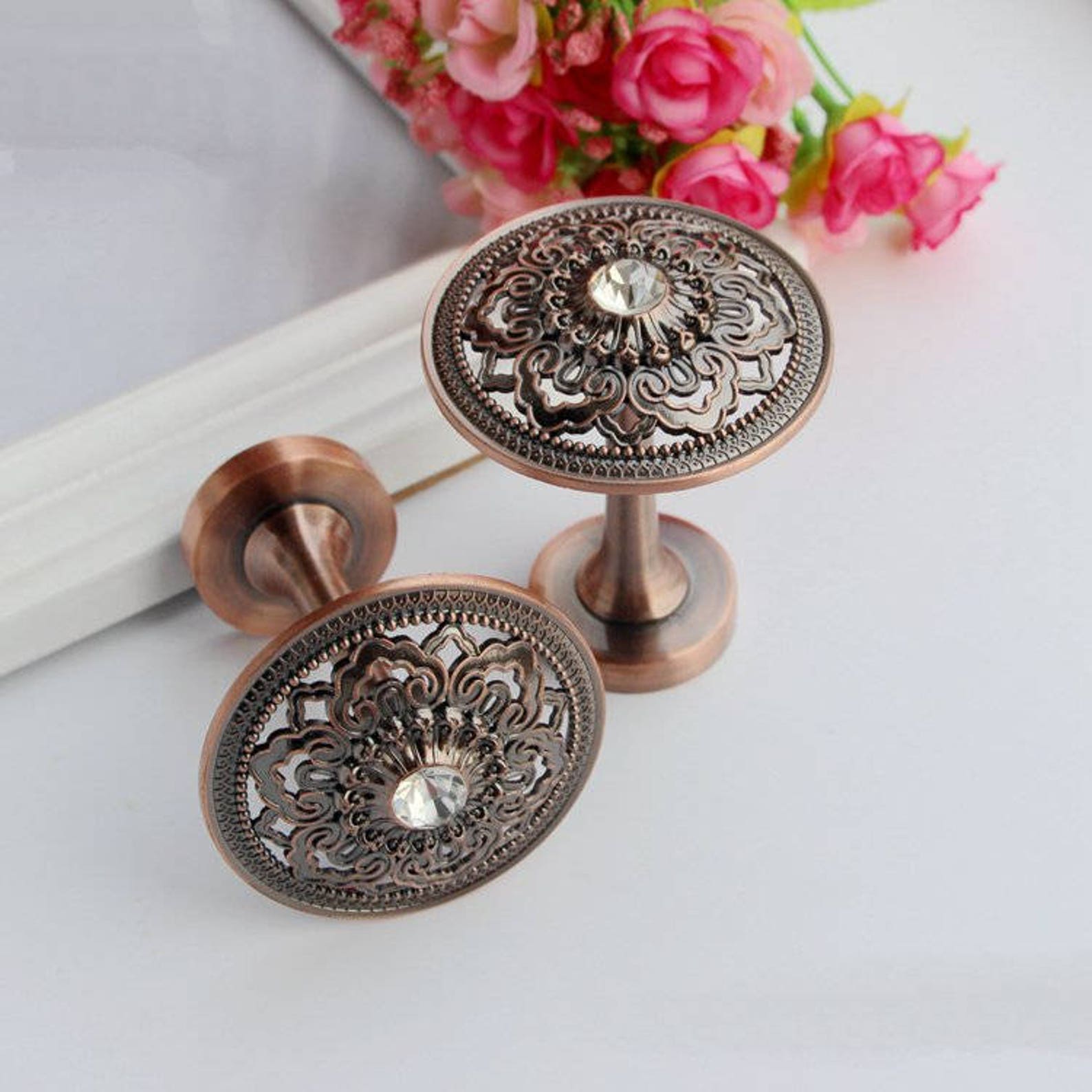 Antique Tiebacks Metal /decorative Wall Hooks Curtains Tie Etsy UK