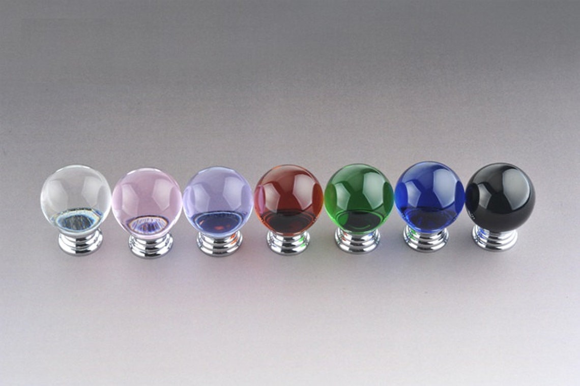 Glass Ball Knobs Dresser Knobs Drawer Knobs Pulls Handles Etsy