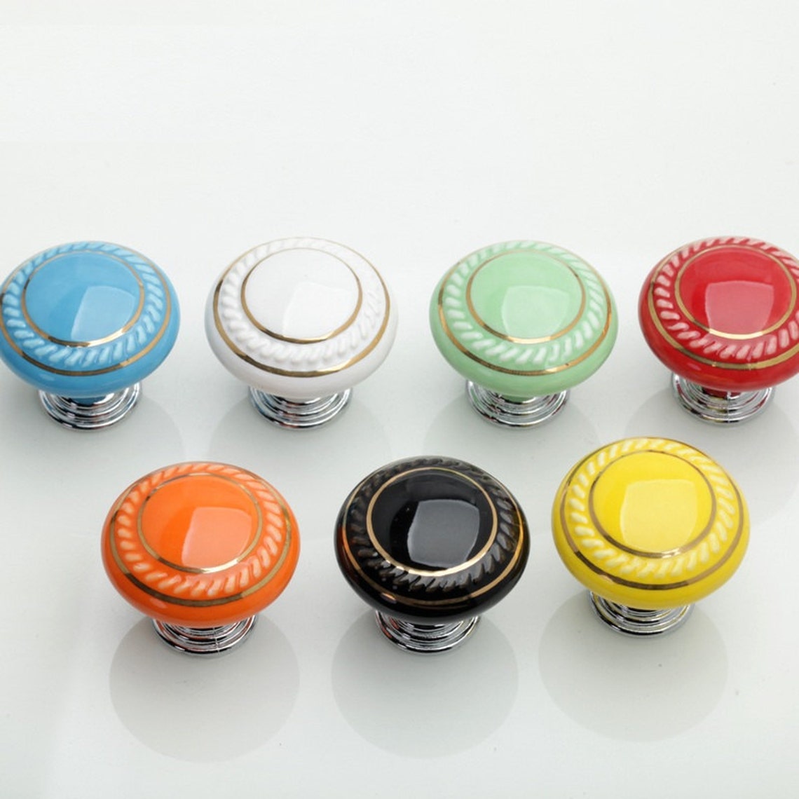 Knobs Dresser Knobs Drawer Knobs Pulls Handles / Ceramic Etsy