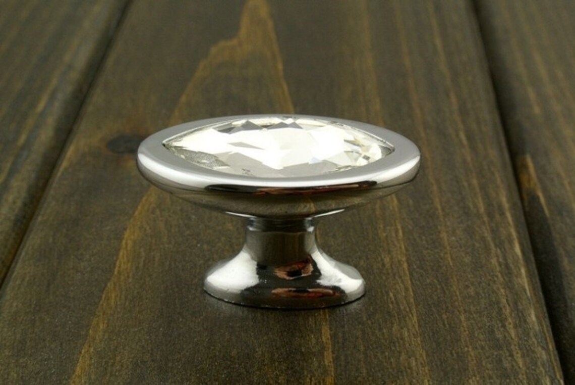 Glass Crystal Drawer Knobs Dresser Knobs Pulls Handles / Etsy