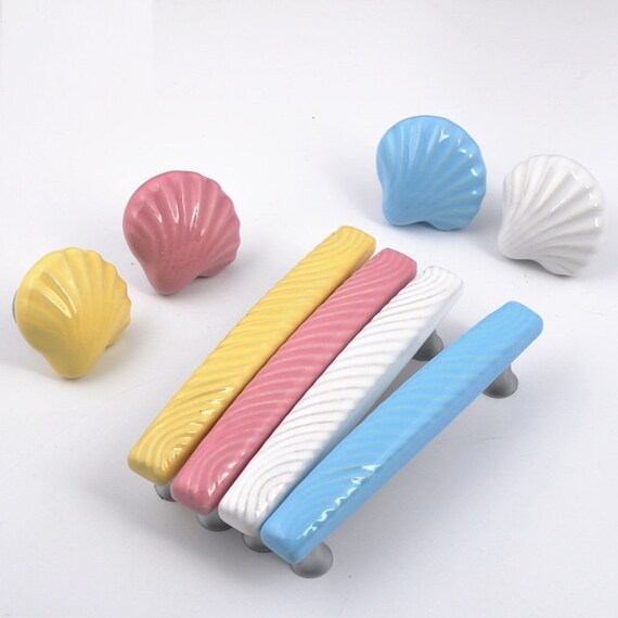 Shell Nautical Dresser Knobs Pulls Drawer Knobs Pulls Handles Etsy