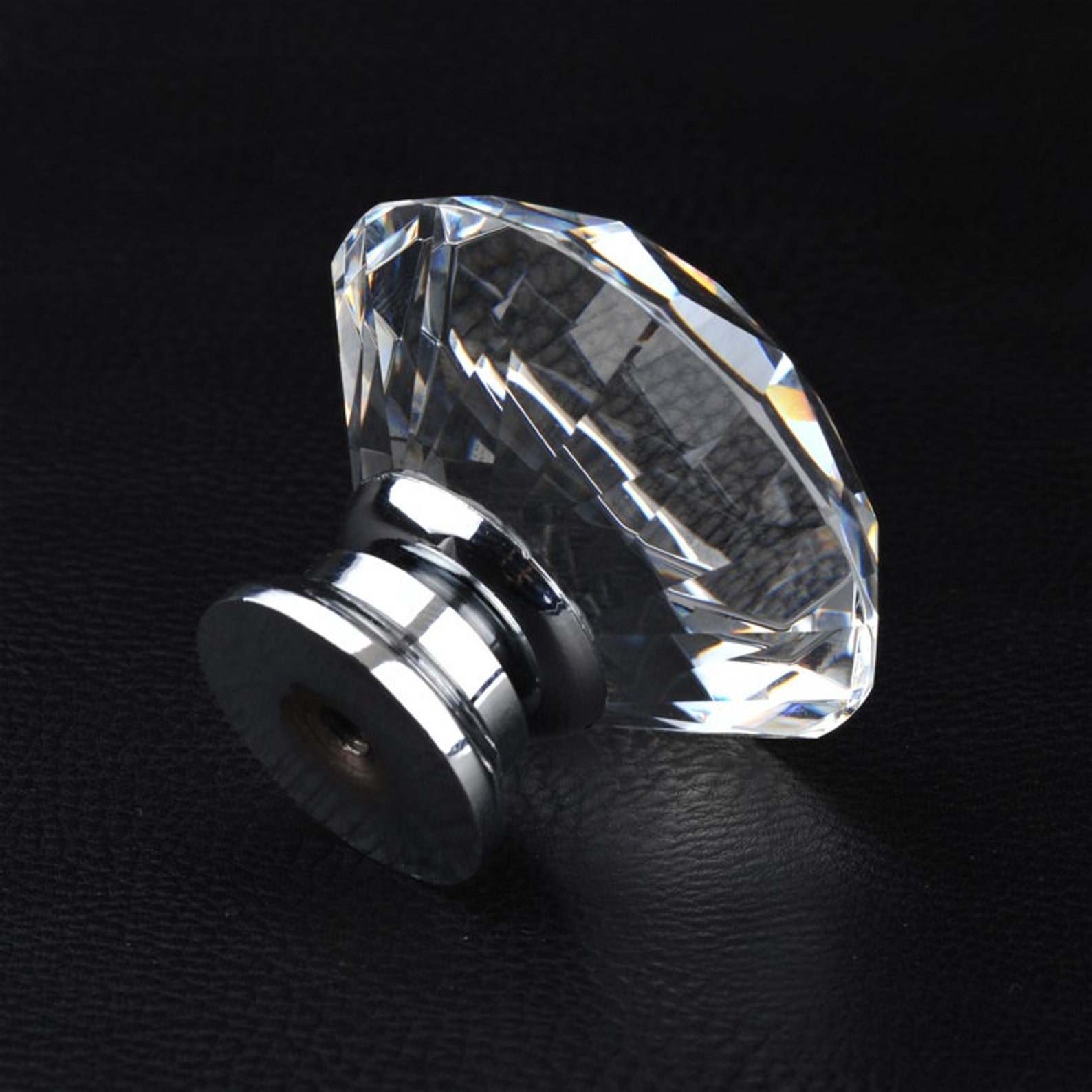 Glass Knobs Crystal Dresser Knob Handle Drawer Knobs Pulls Etsy