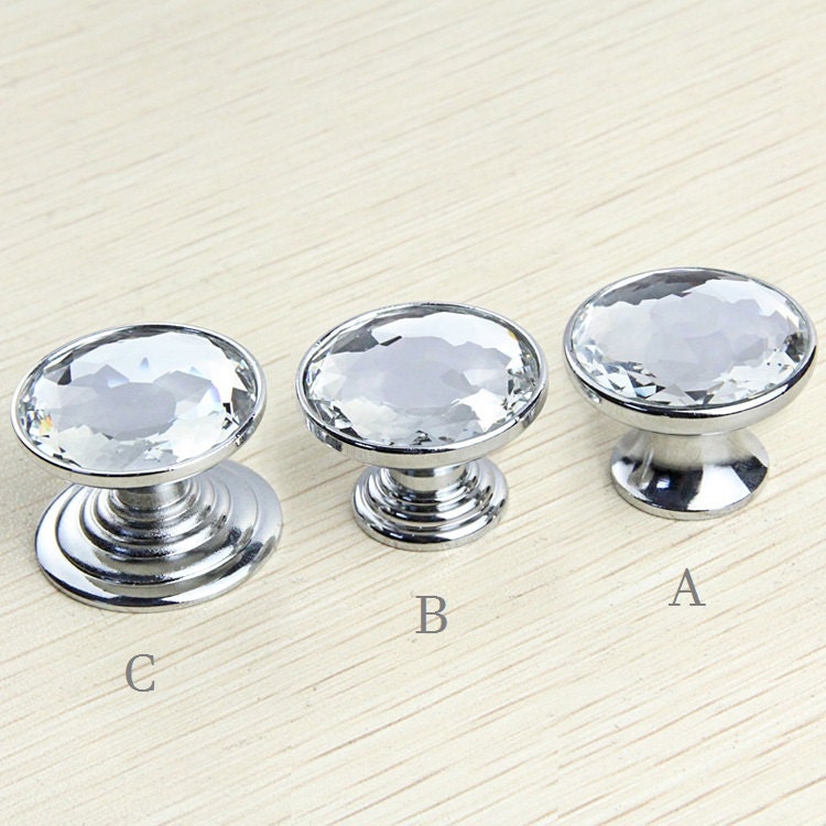 Small Glass Knobs Crystal Dresser Knobs Handles Drawer Knobs