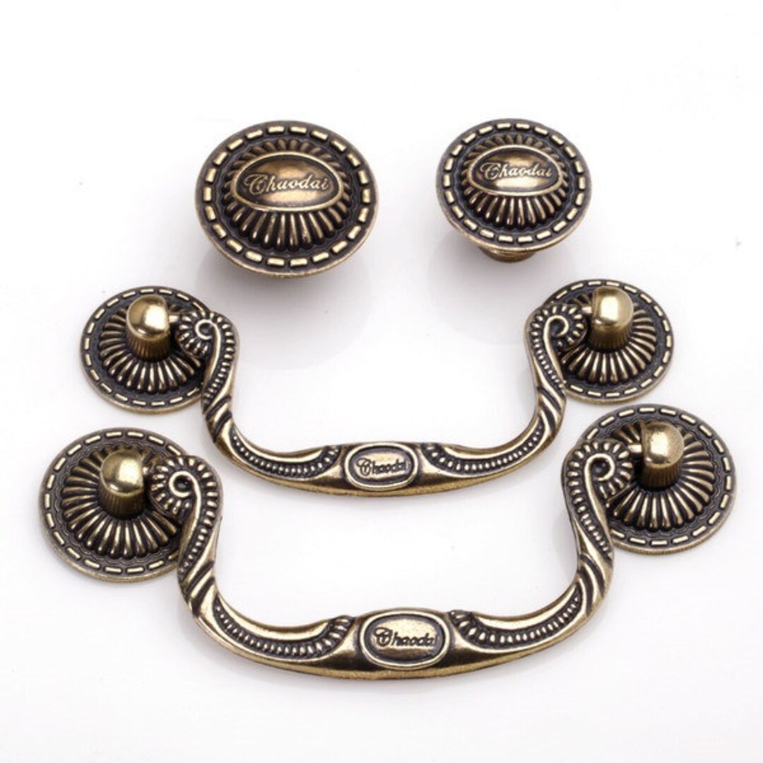 Vintage Style Drop Swing Pulls Drawer Knobs Pull Handles Dresser Pulls