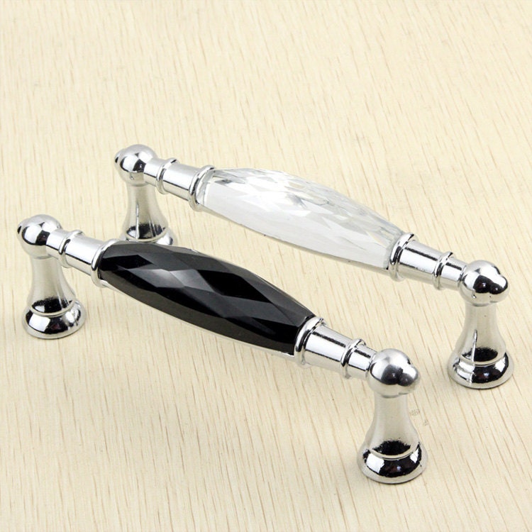 Crystal Drawer Pulls Handles Glass Dresser Handles Pull Etsy