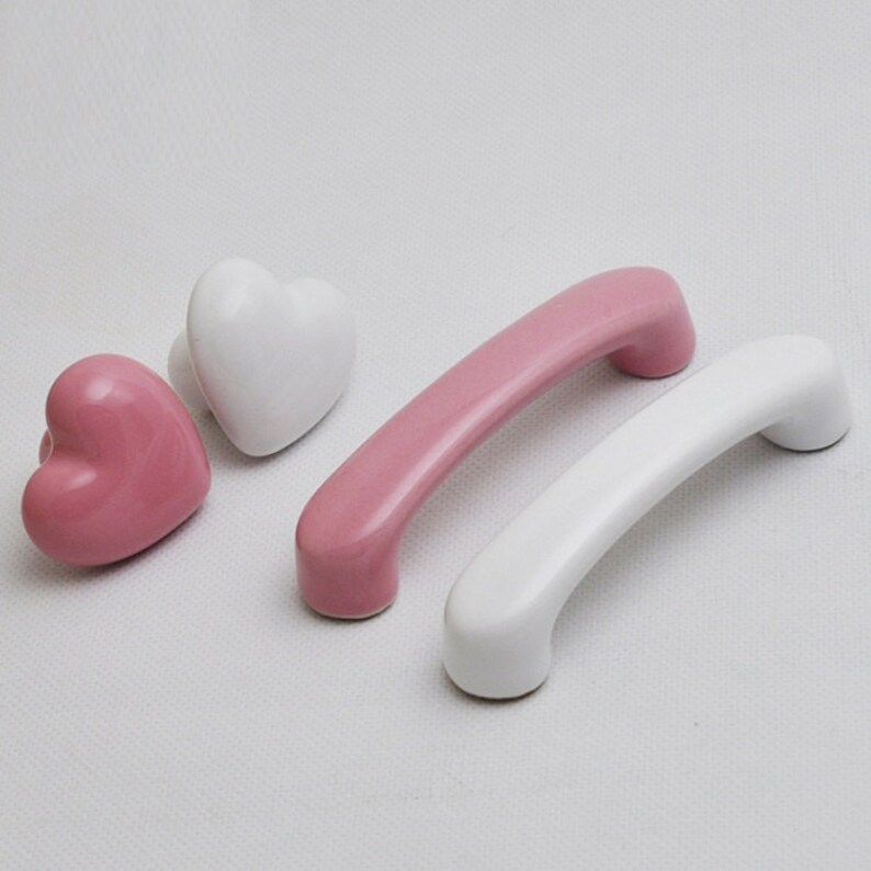 3-pink-heart-dresser-knobs-pulls-drawer-pulls-handles-etsy