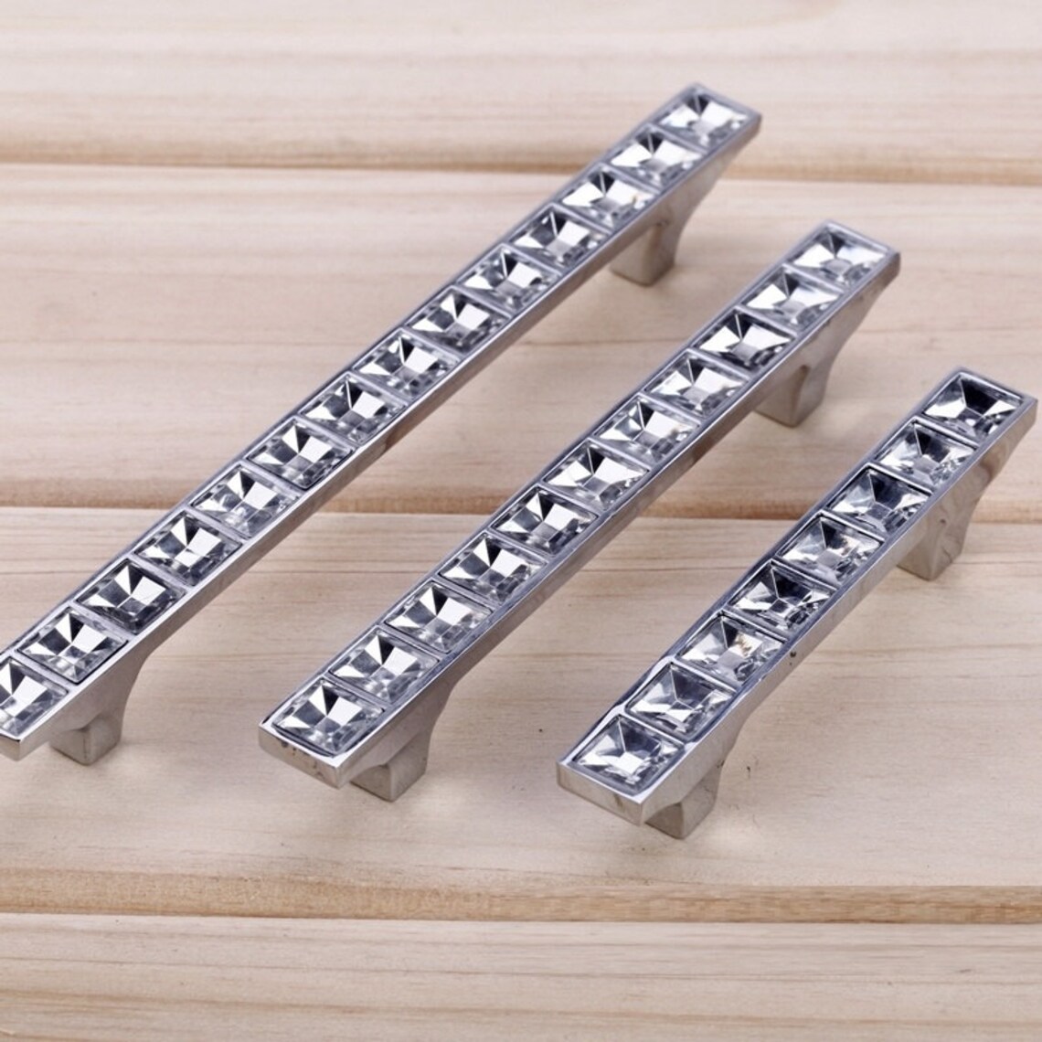 Glass Crystal Drawer Pulls Handles Door Handles Etsy