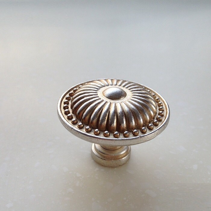 Dresser Knobs Antique Silver Drawer Pulls Knobs Handles Etsy