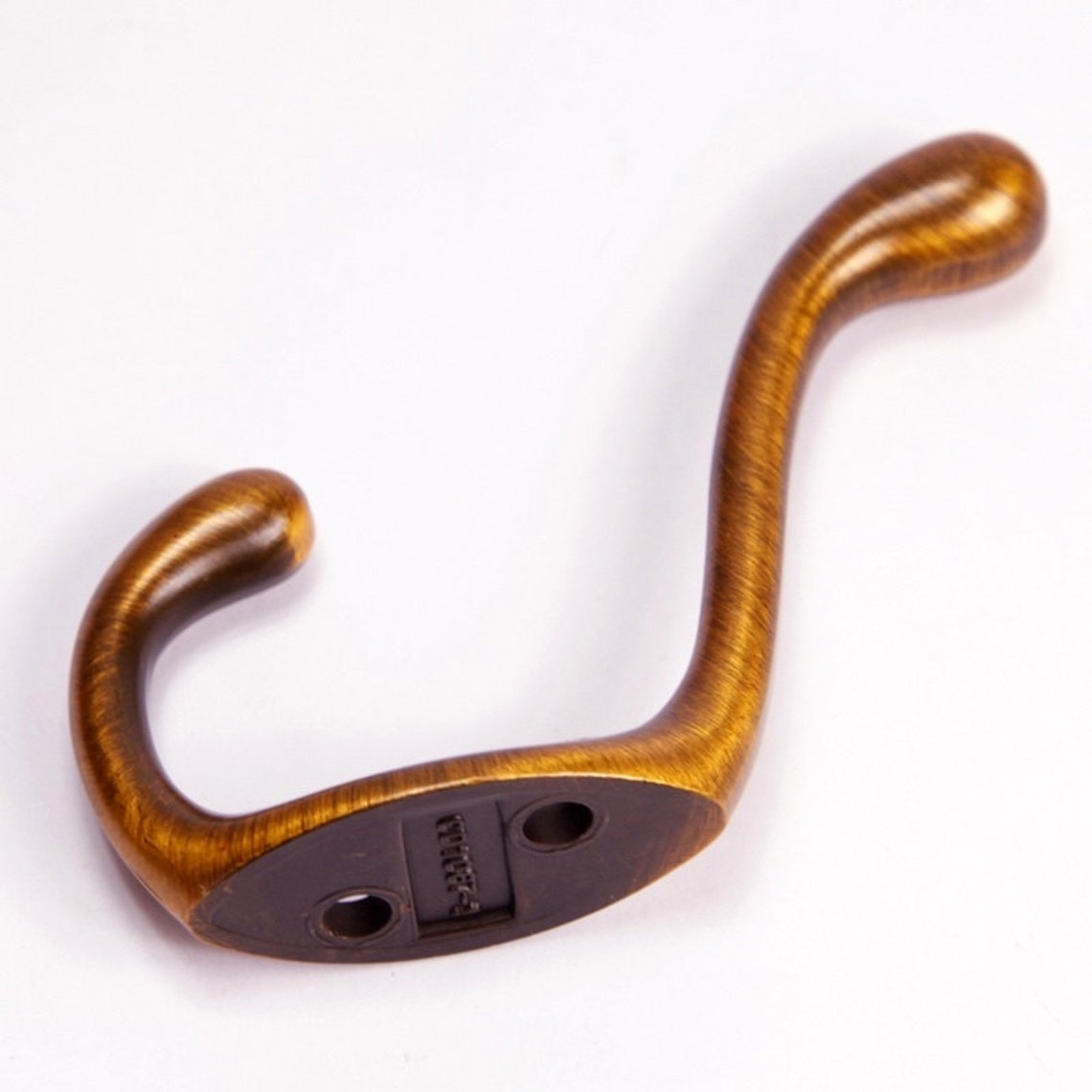 Vintage Look Wall Hooks Decorative Hooks Antique Brass Double Etsy