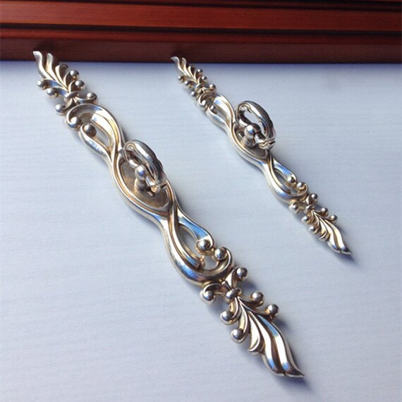 8 Yellow Peacock Bird Drawer Cabinet Pulls Handles Knobs Vintage