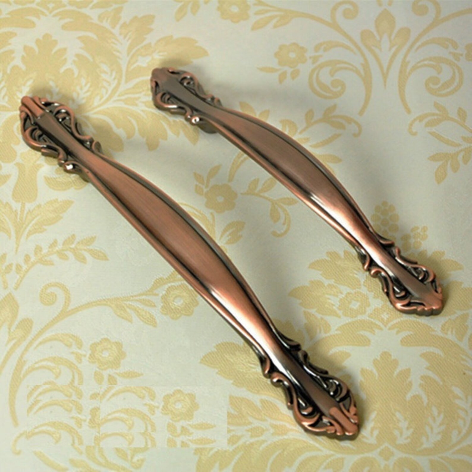 Vintage Cabinet Door Handles Pulls Antique Bronze Dresser | Etsy