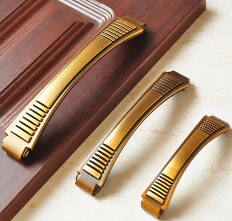 Dresser Knobs Pulls Drawer Pull Handles Antique Coffee Rustic Kitchen Cabinet Knob Handle Pull French Provincial Vintage Furniture Hardware