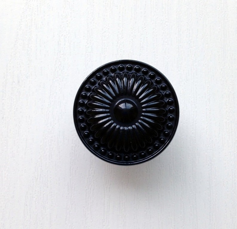 Dresser Knobs Black Drawer Pulls Knobs Handles Kitchen Cabinet Etsy