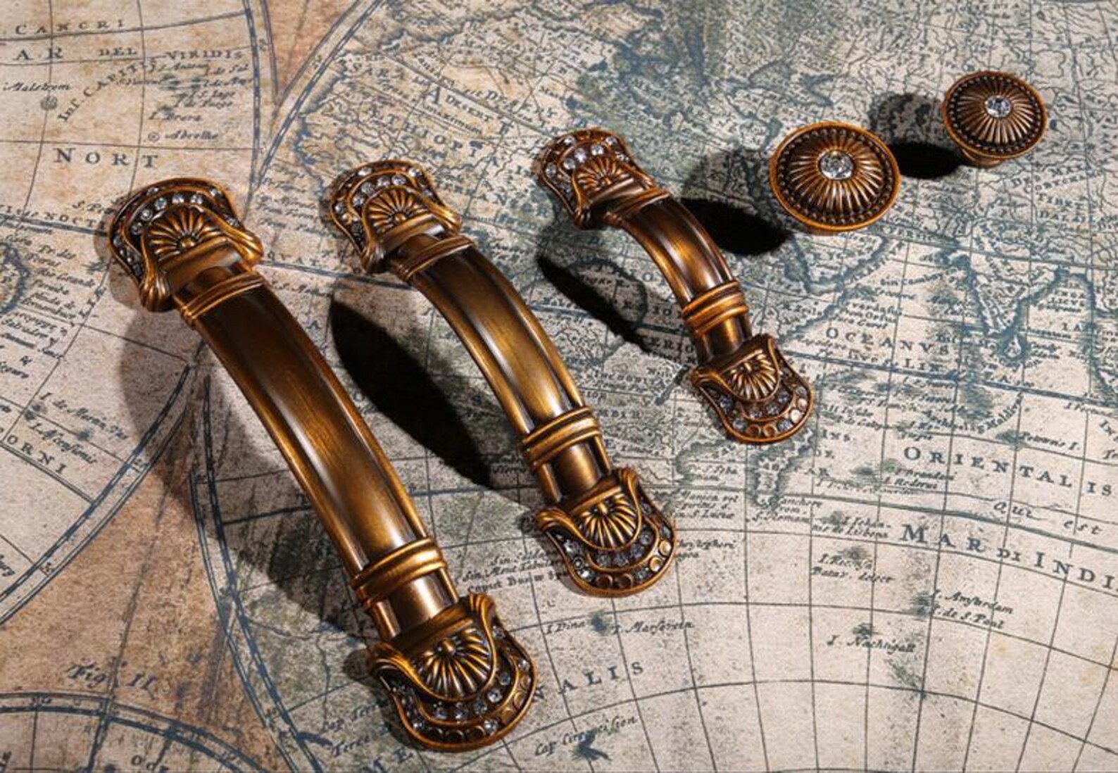 Glass Dresser Pulls Drawers Pulls Handles Diamante /crystal Etsy