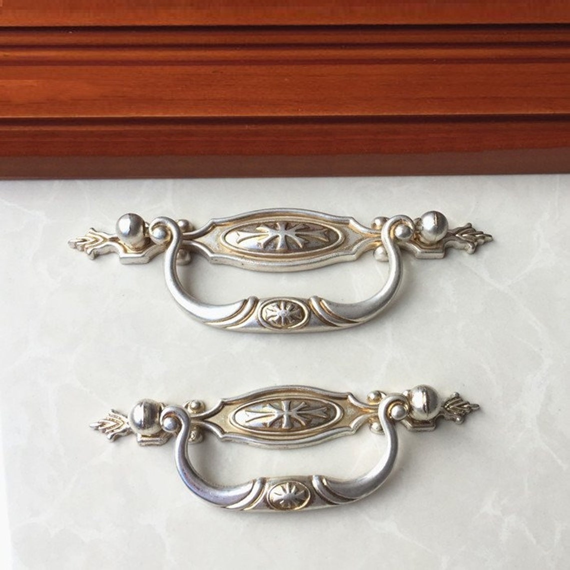 Shabby Chic Dresser Pulls Handles Drawer Pull Handles Knob Etsy