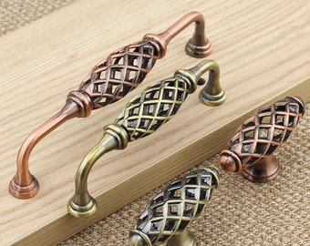 Dresser Pulls Handles Drawer Pull Knob Birdcage Cabinet Handles Knobs Antique Bronze Kitchen Furniture Handle Knob Vintage Hardware 96 128mm