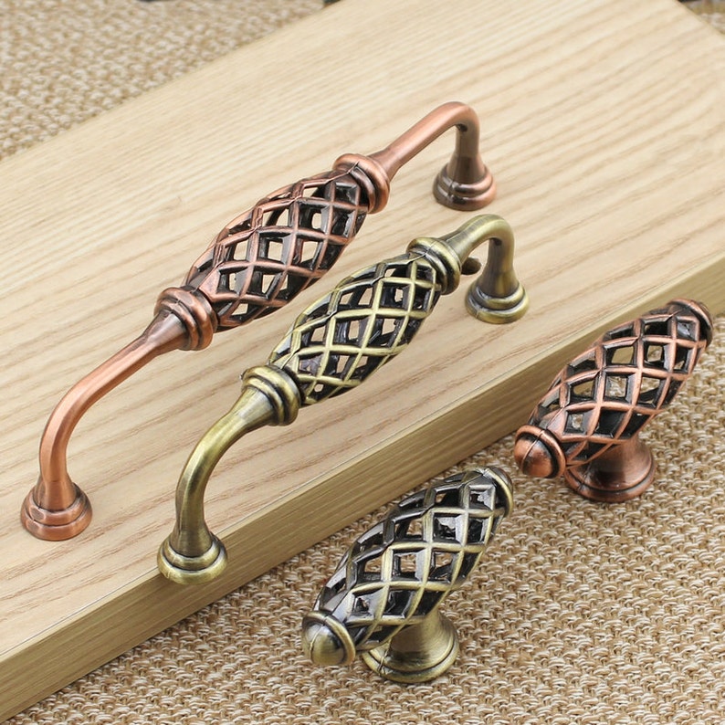 Dresser Pulls Handles Drawer Pull Knob Birdcage Etsy