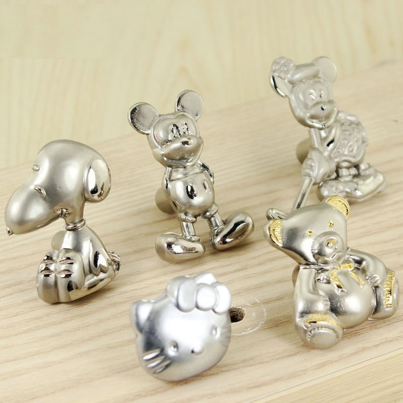 Children Room Knobs Cartoon Drawer Pull Handle Dresser Knobs Etsy