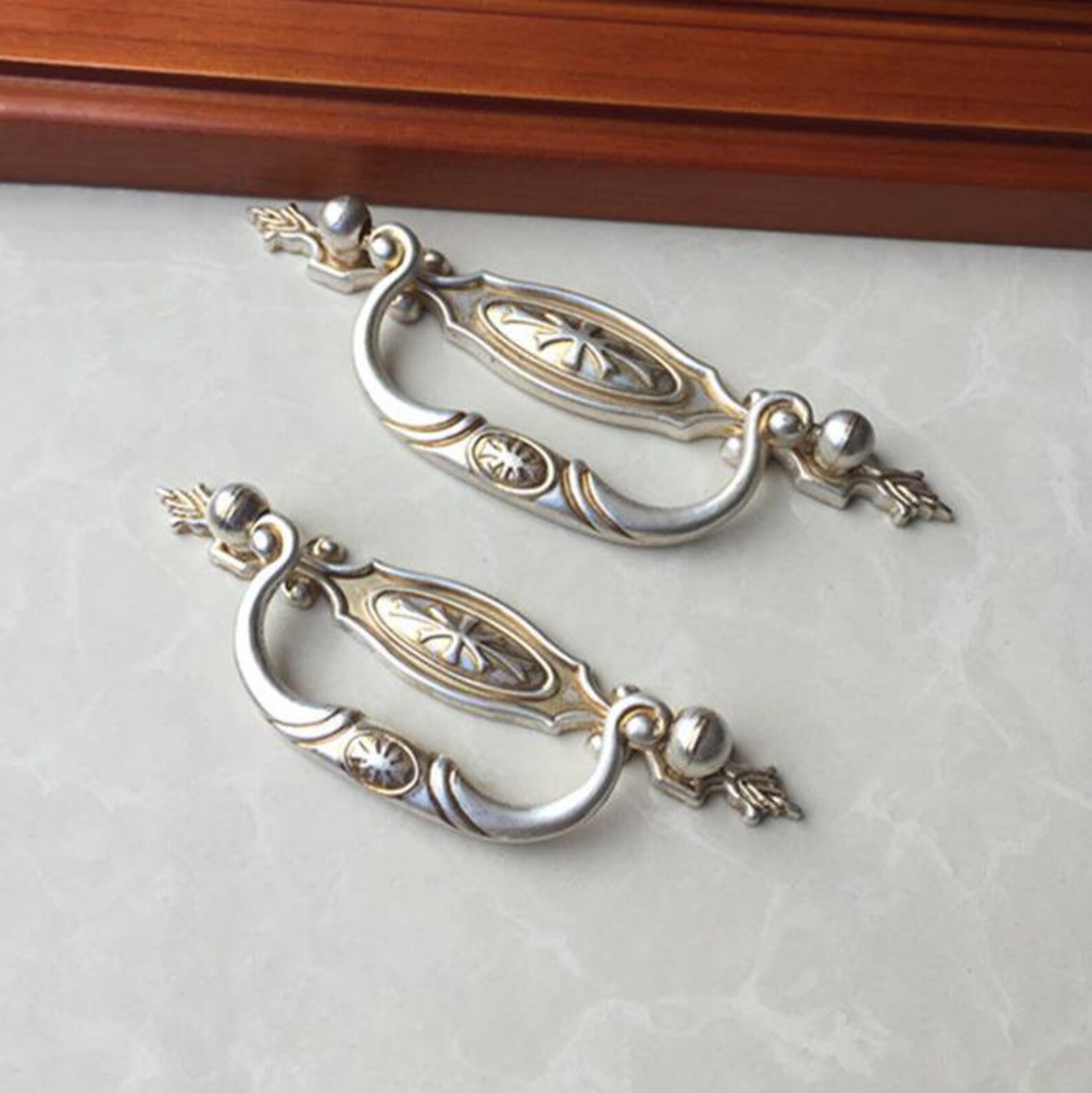 Shabby Chic Dresser Pulls Handles Drawer Pull Handles Knob Etsy