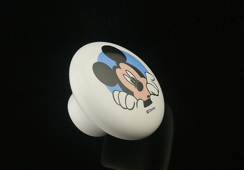 Children Drawer Knobs Pulls Handles Disney Cartoon Ceramic Etsy