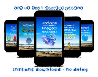Set of FIVE DIGITAL Pocket Guides - Instant Download pdf for mobile, laptop, PC or Tablet