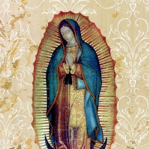 20&quot;x10&quot; DIY DIGITAL DOWNLOAD Our Lady of Guadalupe Jungfrau Maria Druckbares Bild 201