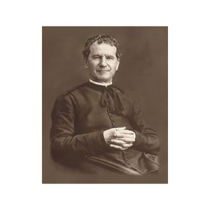 16&quot;x20&quot; 8&quot;x10&quot; and 4&quot;x5&quot; Lot of 3 DIGITAL DOWNLOAD St John Don Bosco Catholic Saint Printable download Picture