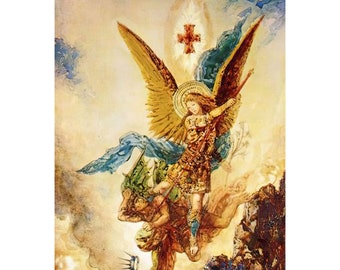 Saint Michael the Archangel Gustave Moreau Poster