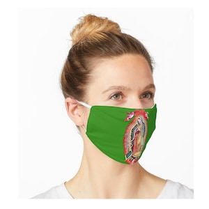 Our Lady of Guadalupe Mexican Virgin Mary Mexico Tilma Catholic Mask Face Cover 200