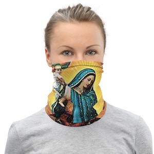 Our Lady of Guadalupe Pro Life Face Cover Neck Gaiter