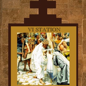 8&quot;x10&quot; inch 5 DIGITAL Downloads Jesus Passion Stations of the Cross 6 thru 10 Way of the Cross DIY Printable