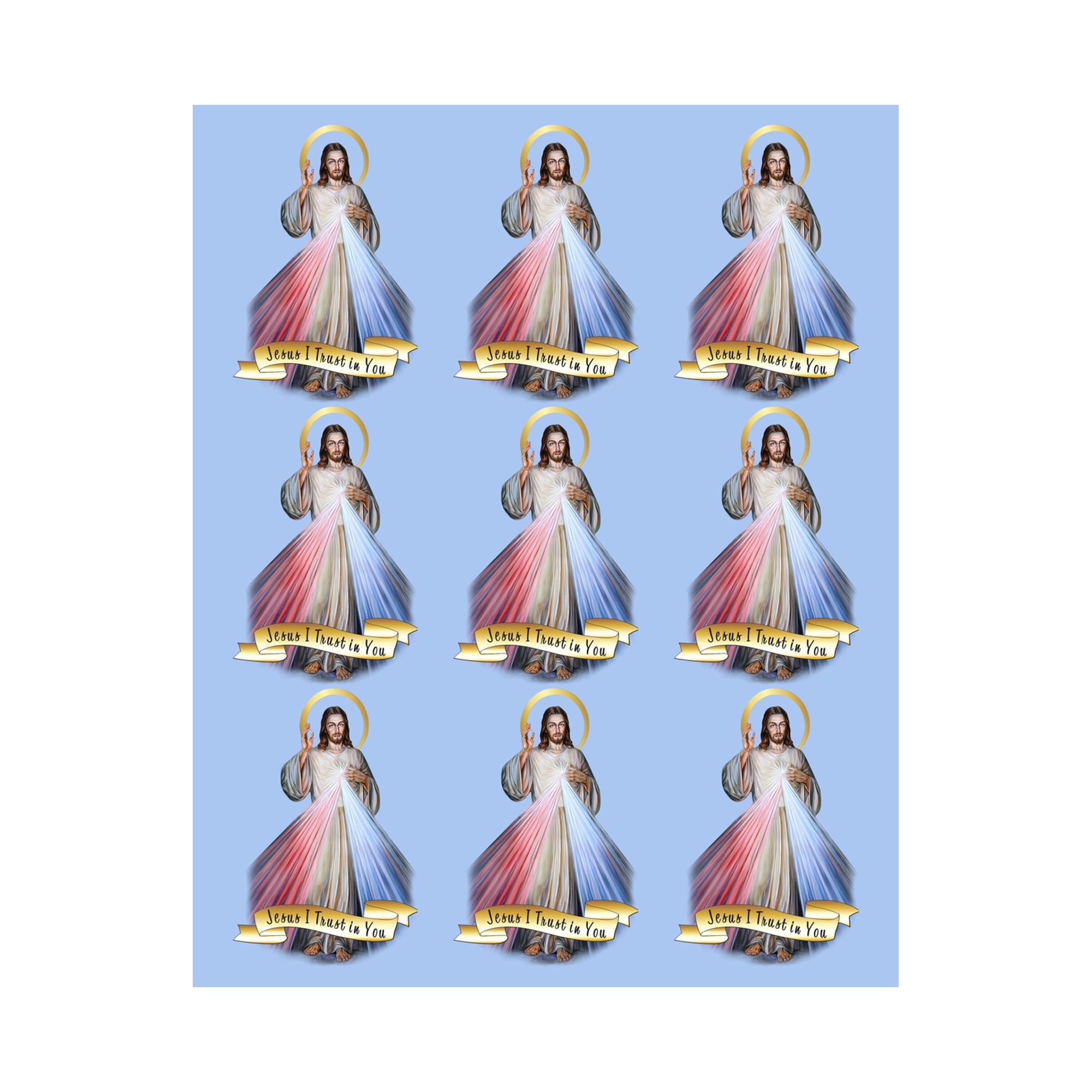8x10 DIGITAL DOWNLOAD Print Jesus Divine Mercy Multiple Sheet English ...
