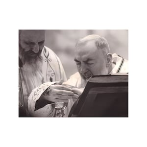8&quot;x10&quot; DIGITAL St Padre Pio Catholic Saint DIY Poster Digital Printable Picture A-092421
