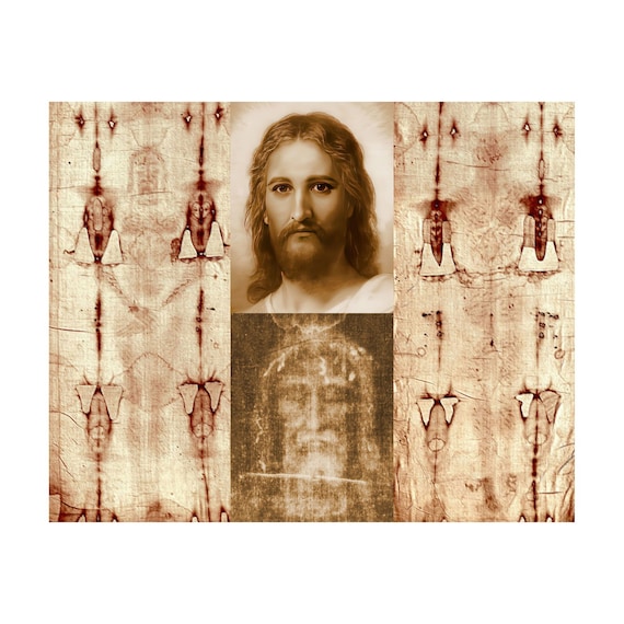 Jesus Shroud of Turin Holy Face Burial Cloth Print Picture Poster - Etsy