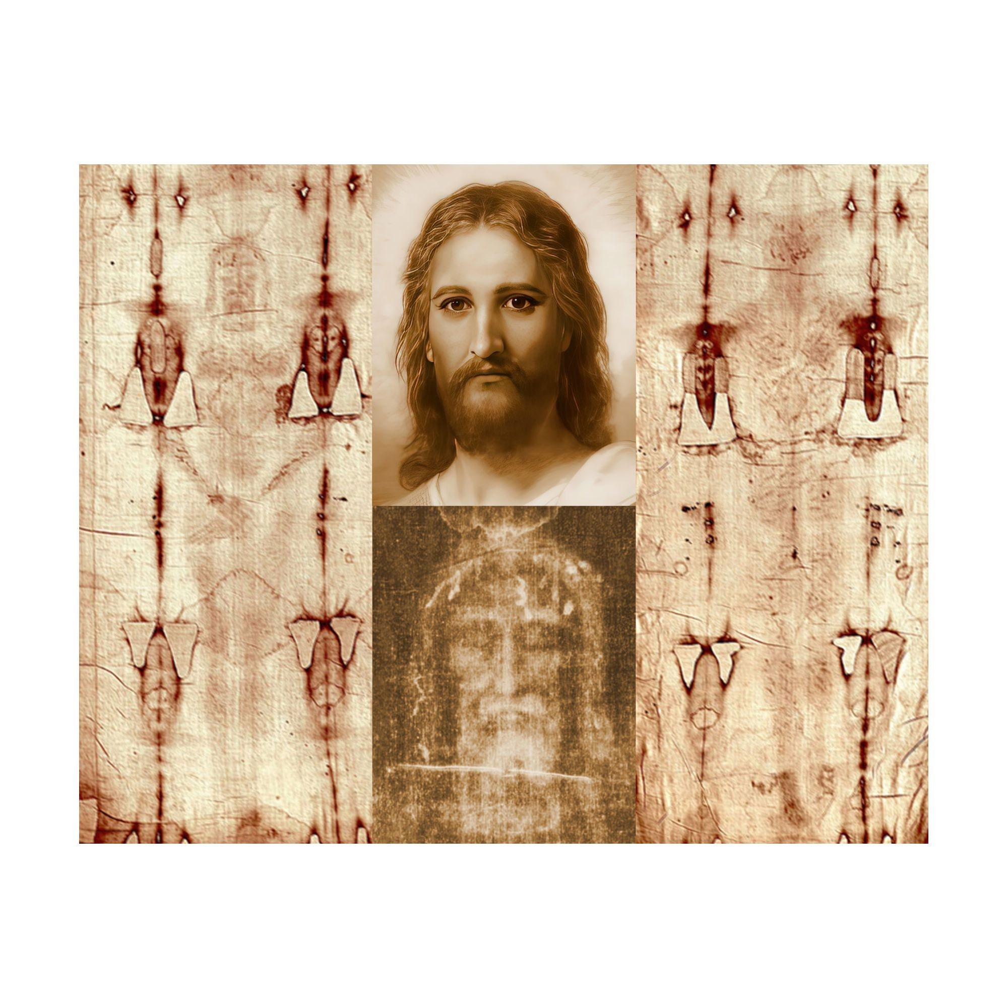 Jesus Shroud Of Turin Holy Face Burial Cloth Print Picture Poster Etsy