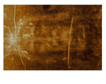 Fabric Shroud of Turin Holy Face of Jesus  27"x 18" #200