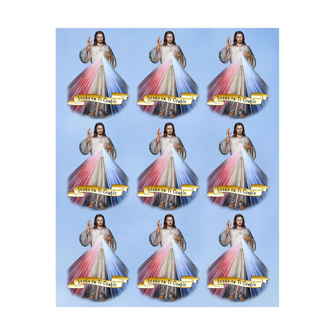 8"x10" DIGITAL DOWNLOAD Print Spanish Jesus Divina Misericordia Cielo ...