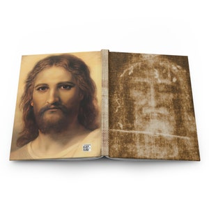 Mon journal catholique Suaire de Turin Jésus Sainte Face Carnet cartonné Matte