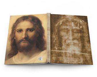 My Catholic Journal Shroud of Turin Jesus Holy Face Hardcover Journal Matte