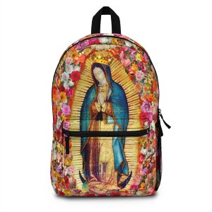 Our Lady of Guadalupe Mexikanischer Jungfrau Maria Mexiko katholischer Rucksack (Made in USA)
