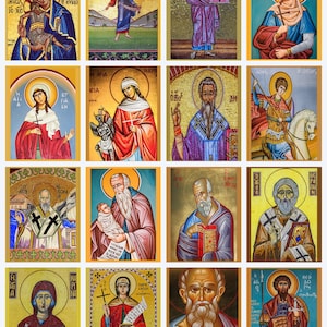 8x10 DIY DIGITAL DOWNLOAD Catholic Icons of Jesus, Virgin Mary & Saints ...