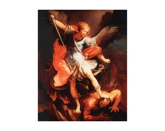 St Michael the Archangel Angel Catholic Saint Print Picture Poster 203