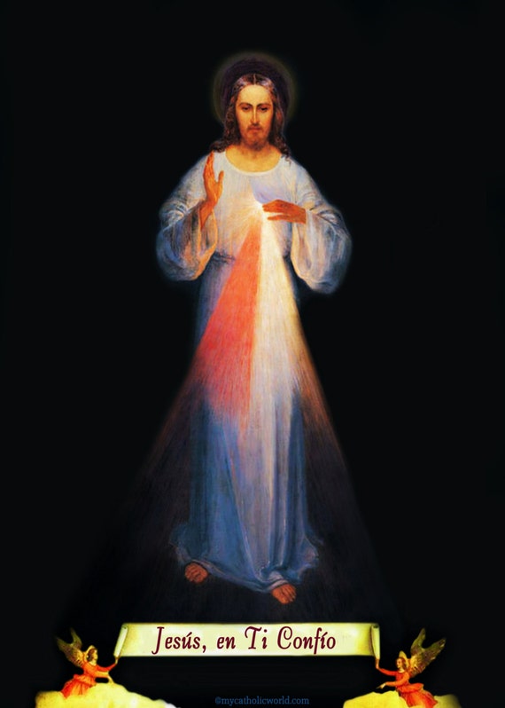 Jesus Divina Misericordia Faustina en Español 1 imagen digital | Etsy