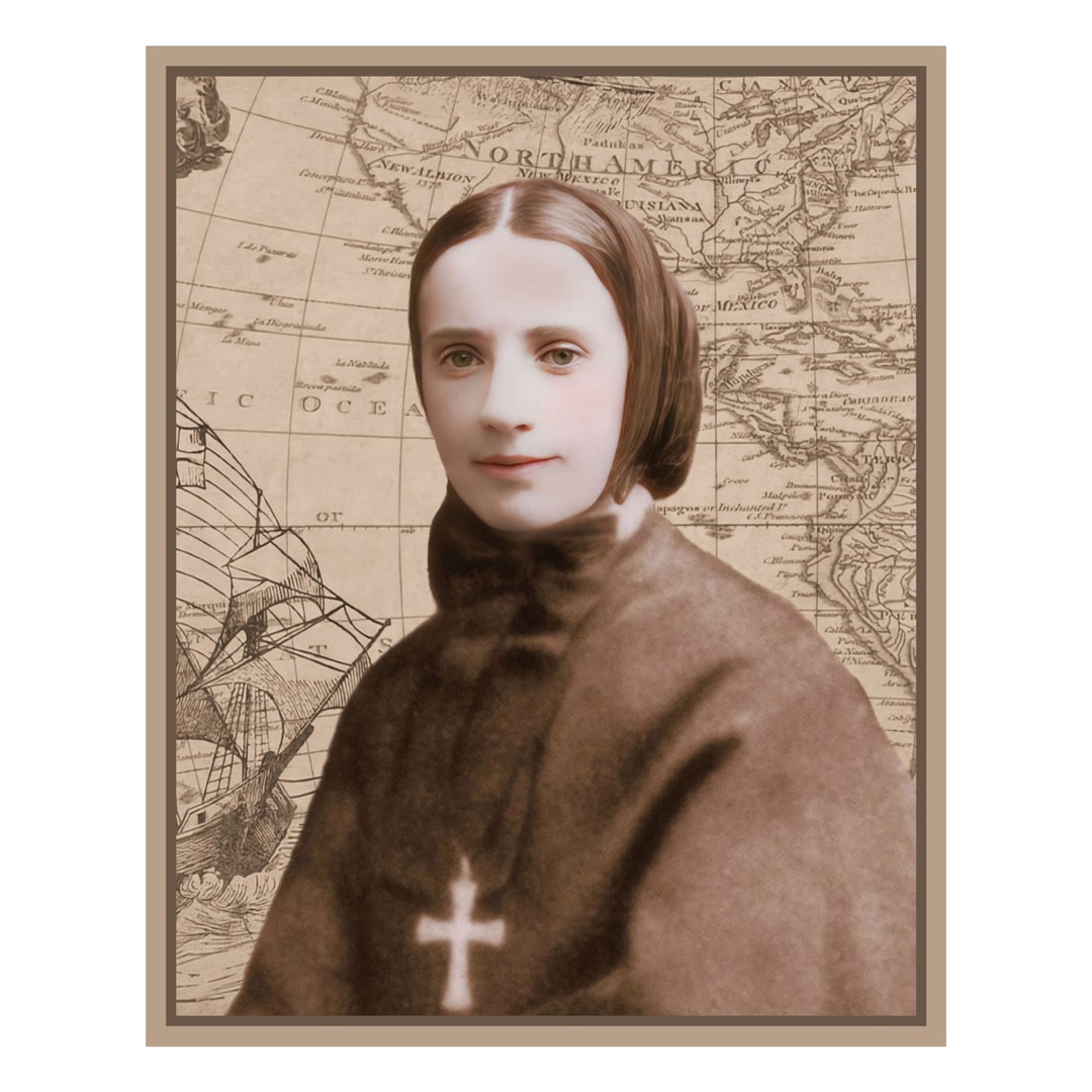 St Frances Cabrini Catholic Saint Art Printable (4"x5", 8"x10", 16"x20 ...