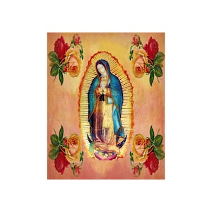 8x10 UNA (1) DESCARGA DIGITAL Nuestra Señora de Sassoferrato Virgen María en oración  Imagen Imprimir Imagen Póster