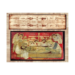 8&quot;x10&quot; DIGITAL The Shroud of Turin Body of Christ DIY Poster Digital Printable Picture A-121521