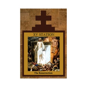 24&quot;x36&quot; inch 5 DIGITAL Downloads Jesus Passion Stations of the Cross 11 thru 15 Way of the Cross DIY Printable