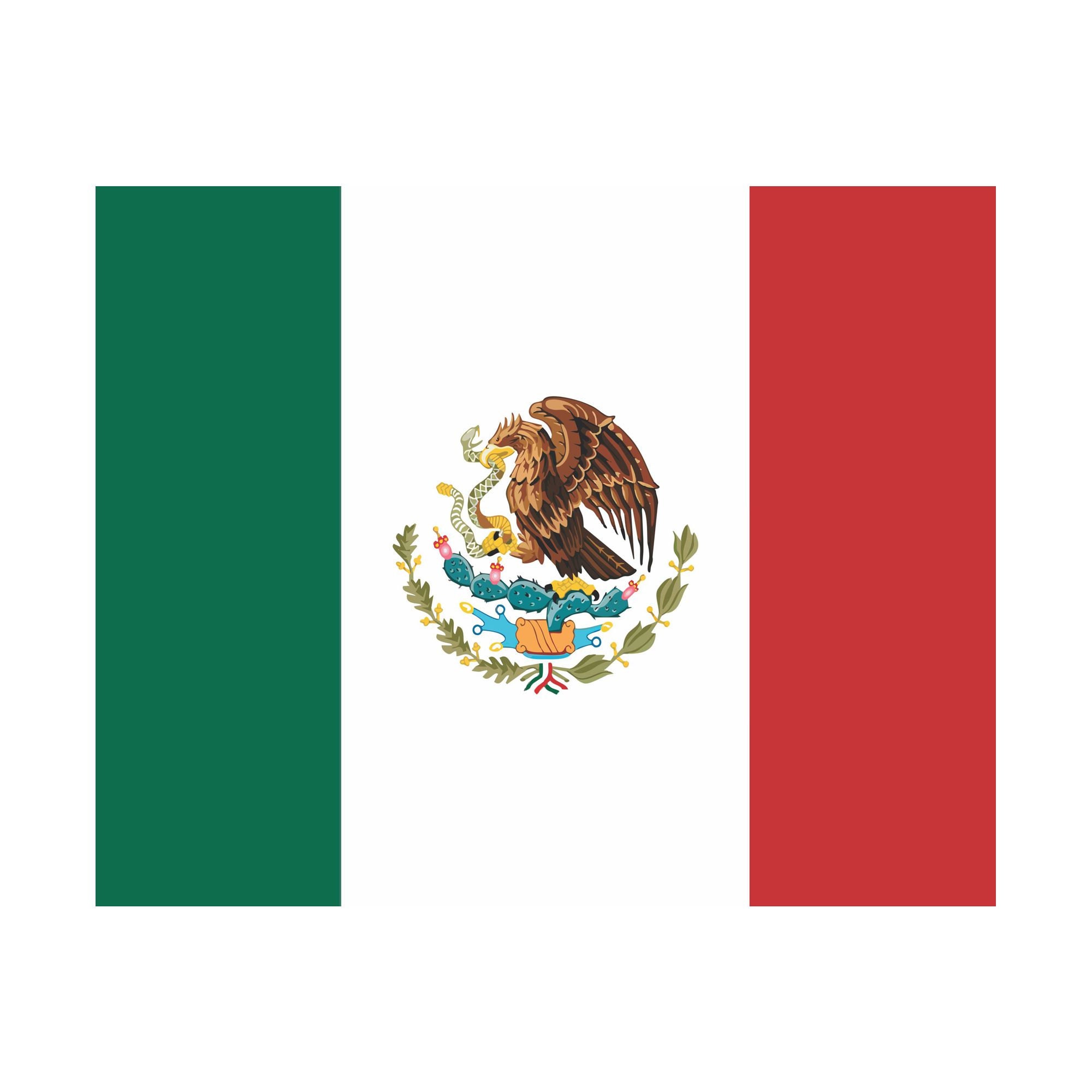 8x10 DIY DIGITAL Download Mexican Mexico Flag Poster - Etsy
